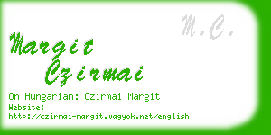 margit czirmai business card